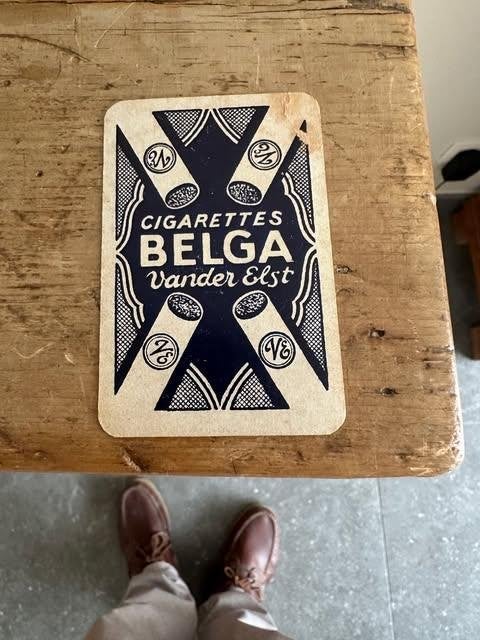 cigarettes Belga Vander Elst speelkaart, Collections, Enlèvement ou Envoi, Utilisé, Carte(s) à jouer