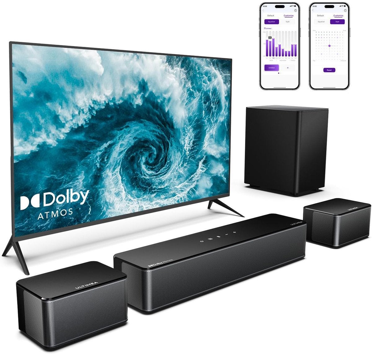 Poseidon M4T, Audio, Tv en Foto, Soundbars, Zo goed als nieuw, Bluetooth, Ophalen