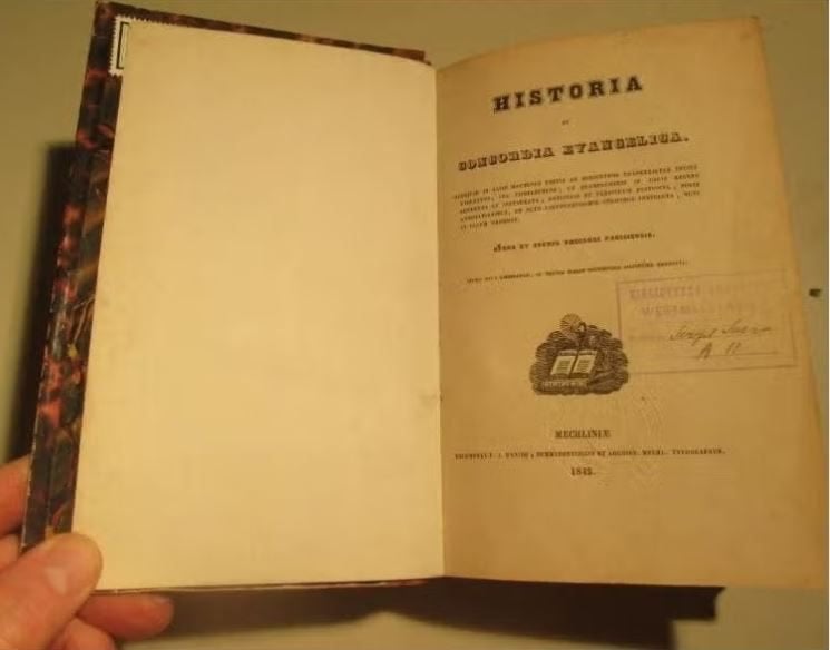Livre ancien - historica et concordia evangelica - 1842, Enlèvement ou Envoi