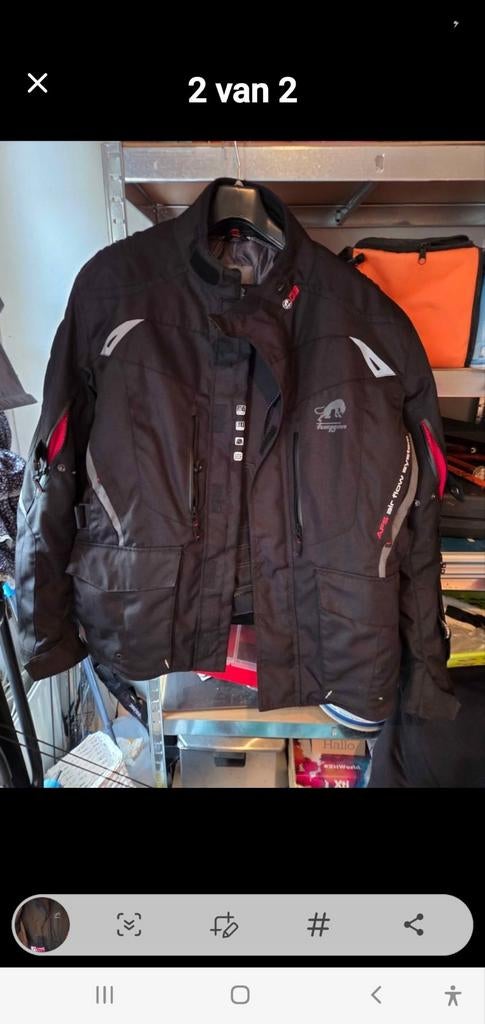 Moto jas.in goede staat maar 3a4 keer gedragen maat xl, Motoren, Ophalen of Verzenden, Tweedehands, XL, Heren