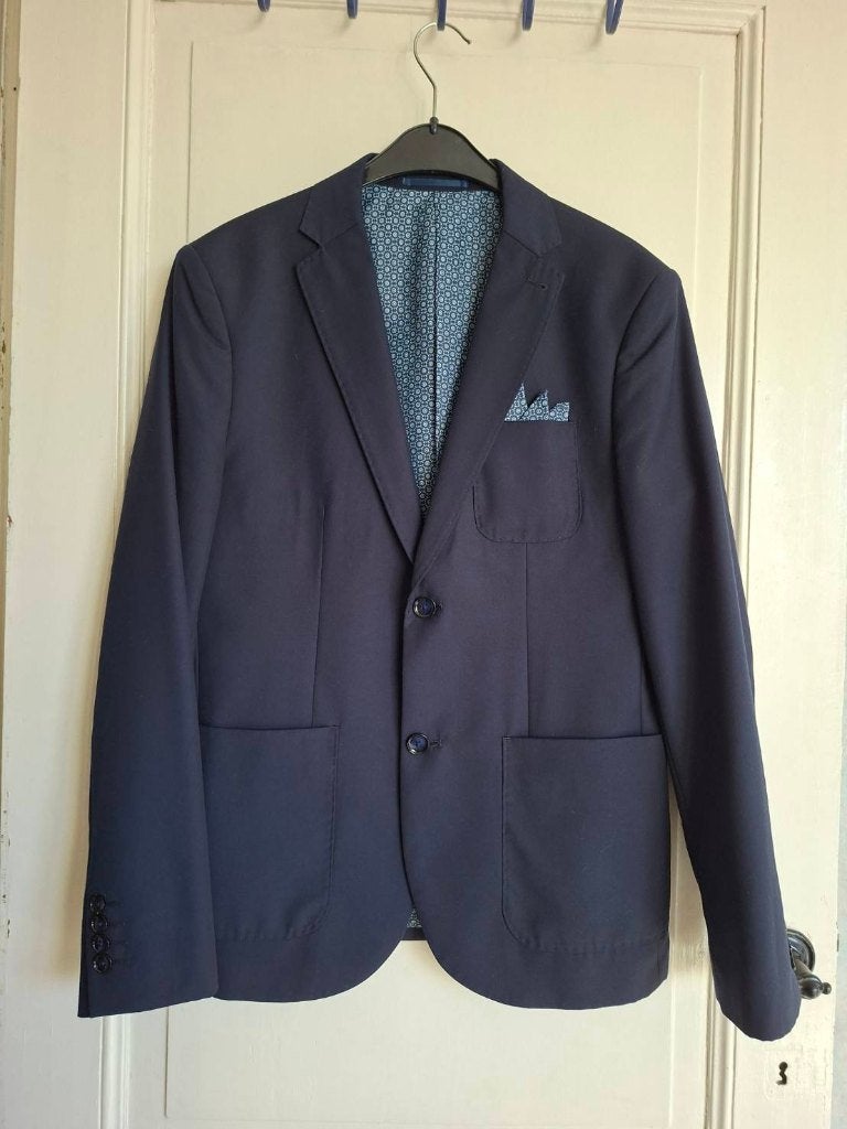 Blouson de costume WE - Taille 48, WE, Comme neuf, Enlèvement, Bleu