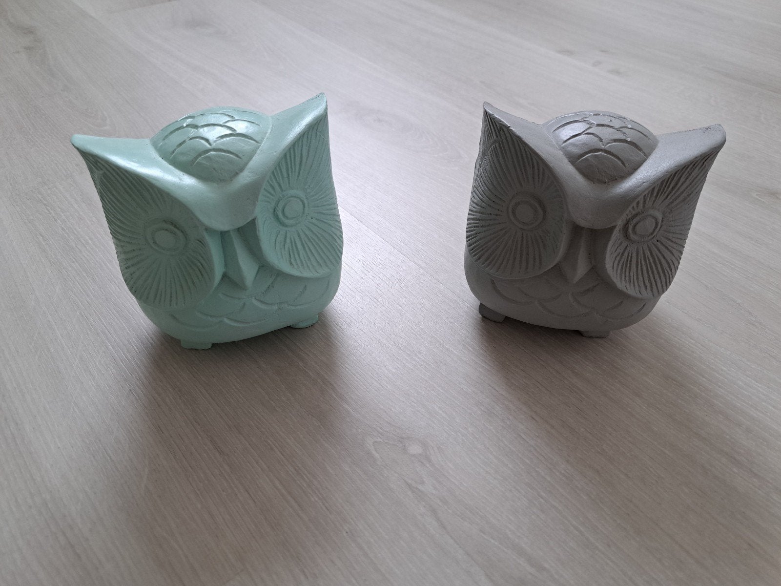 2 uilen beeldjes, Ophalen of Verzenden, Zo goed als nieuw, Dier
