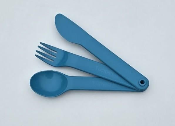 Tupperware™ Couverts « On the Go » bleu moyen, Envoi, Neuf, Bleu, Autres types