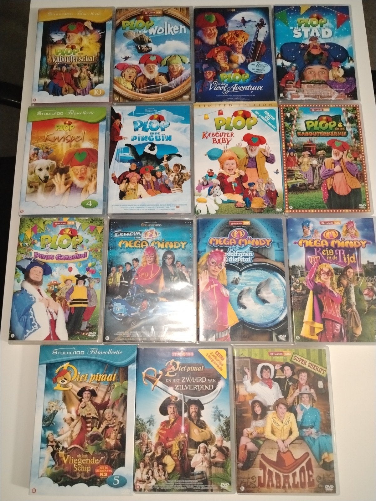 studio 100  dvd's (plop, mega mindy, jabaloe), CD & DVD, Enlèvement