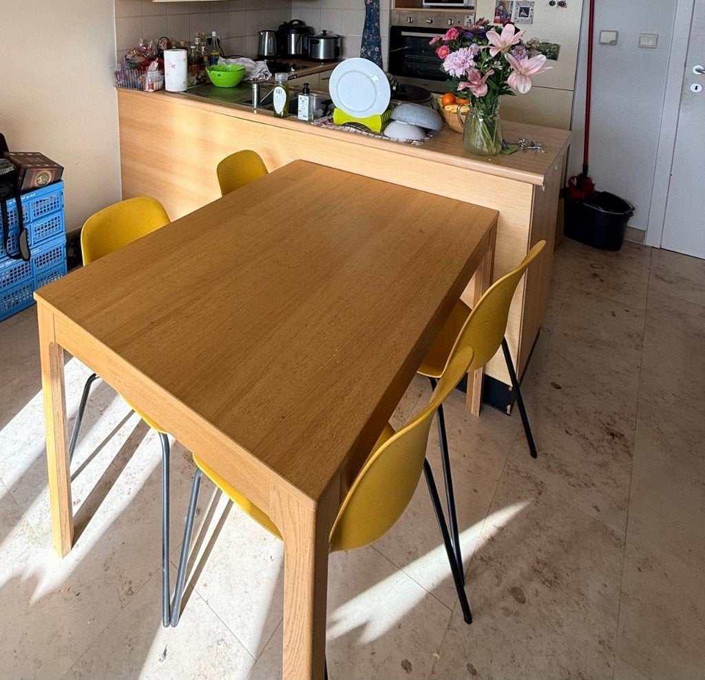 IKEA EKEDALEN eettafel – uitschuifbaar 120/180 × 80 cm, Ophalen, Gebruikt, 100 tot 150 cm, 50 tot 100 cm