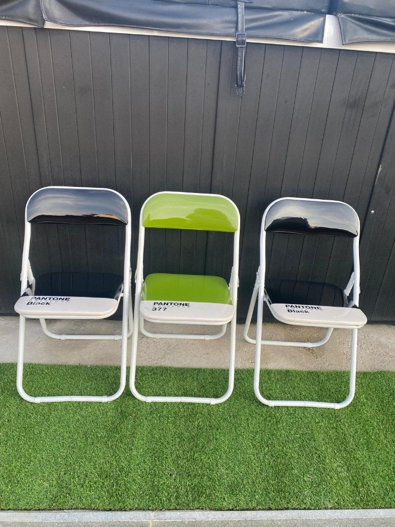 Moderne terrasstoelen, Neuf, Trois, Synthétique, Enlèvement