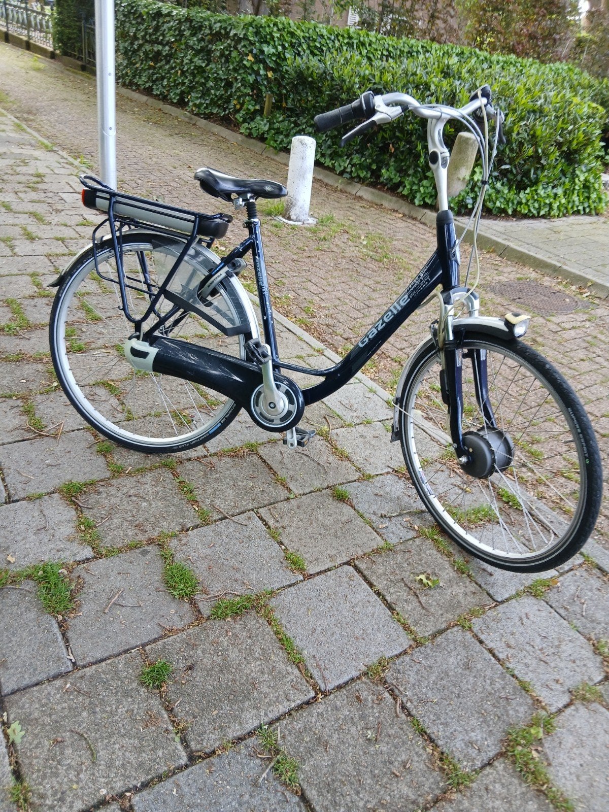 Gazelle elektrische fiets., Ophalen