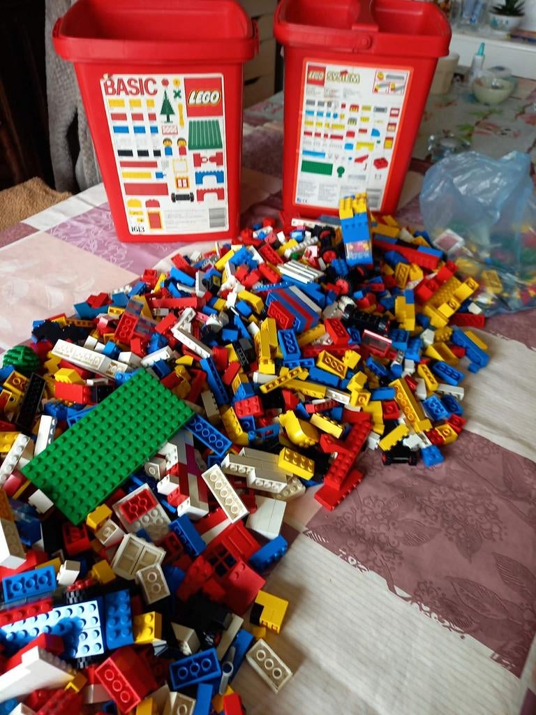 Lego jaren '90 + legoplaten/legoborden, Ophalen of Verzenden