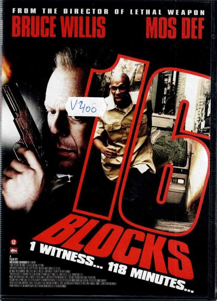 dvd  /  16 Blocks, Cd's en Dvd's, Dvd's | Overige Dvd's, Vanaf 12 jaar, Ophalen of Verzenden, Zo goed als nieuw