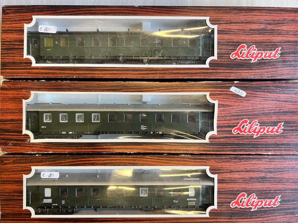 3 nmbs liliput wagons, Hobby en Vrije tijd, Ophalen of Verzenden, Zo goed als nieuw, Liliput