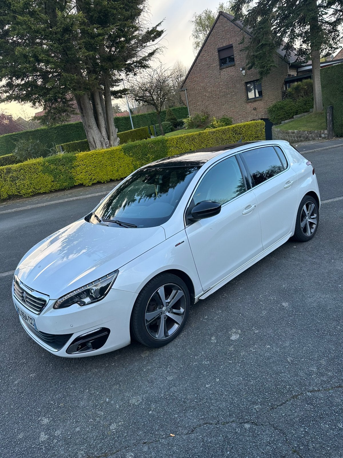 Peugeot 308 Gt-line, Auto's, Zwart, Wit, 5 deurs, Particulier