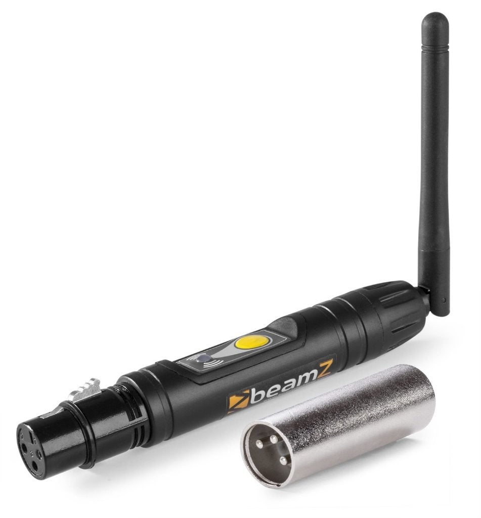 BeamZ BBP Draadloze DMX Zender / Ontvanger (3-pin XLR), Ophalen of Verzenden, Zo goed als nieuw, Zender en Ontvanger