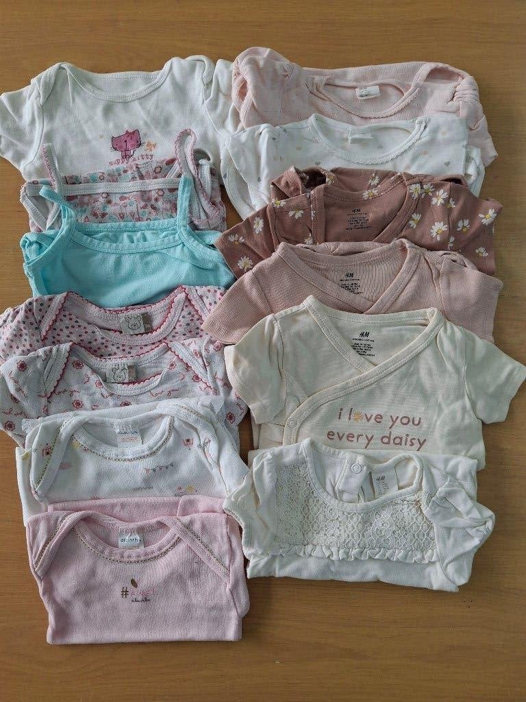 Vêtements filles, taille 74, body à manches courtes, 13 pcs, Enfants & Bébés, Enlèvement, Utilisé, Taille 74