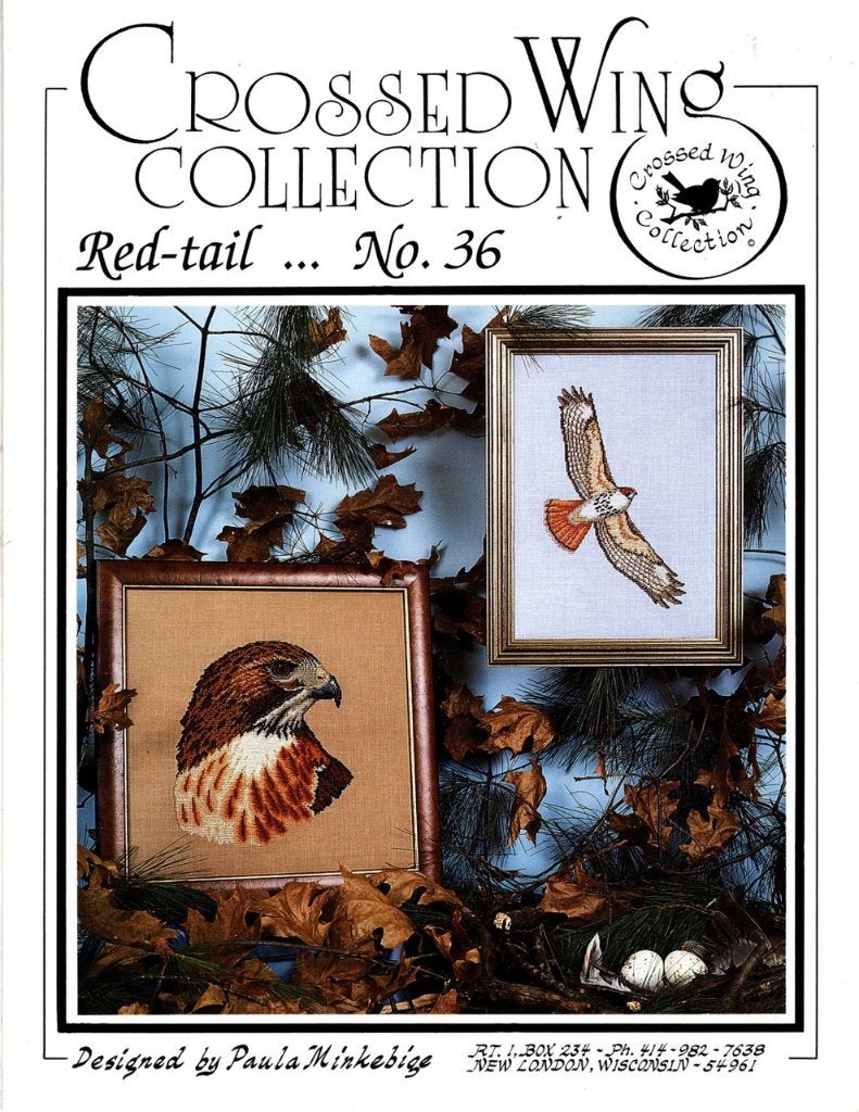 motif à broder - collection Cross Wing - Red-tail... Nr 36, Enlèvement ou Envoi, Comme neuf, Broderies à la main, Patron