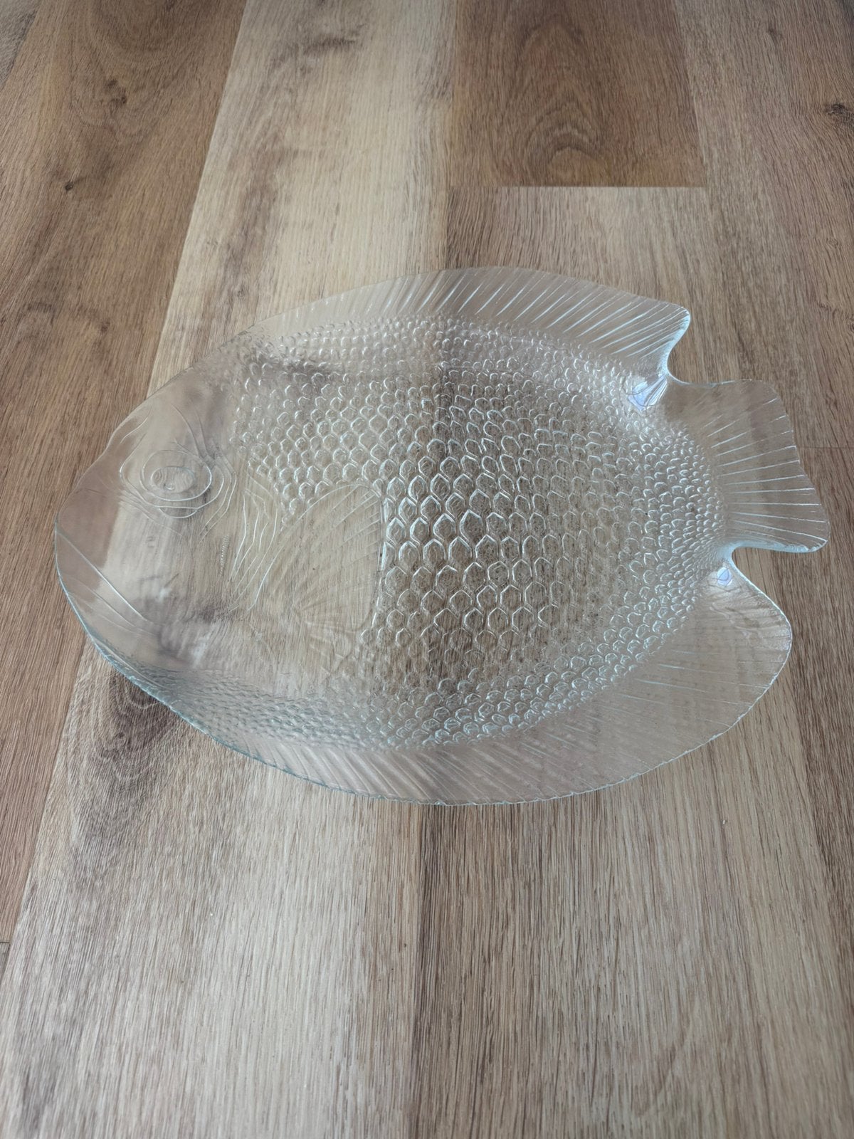 Vintage Arcoroc France glazen visschaal / serveerschaal, Ophalen, Overige merken, Vintage, Nieuw