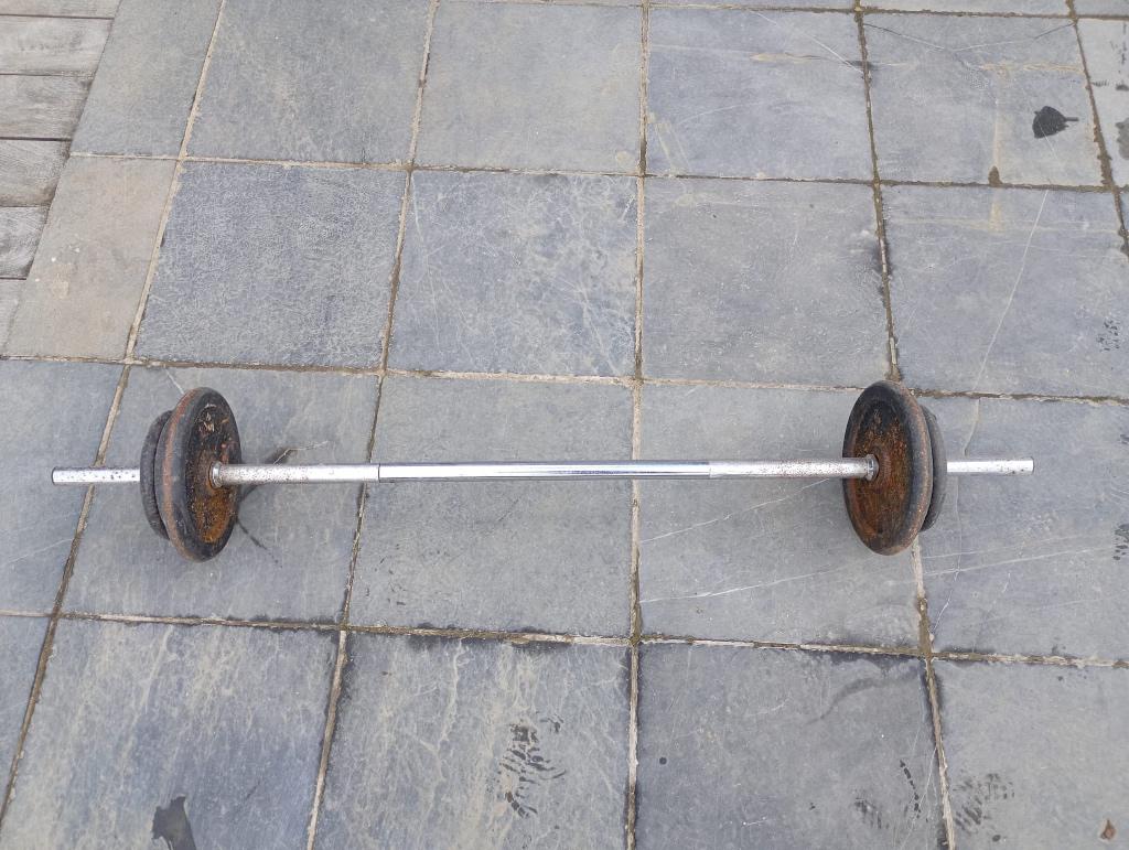 Halter voor fitness / body building, Enlèvement, Utilisé, Jambes, Set d’haltères