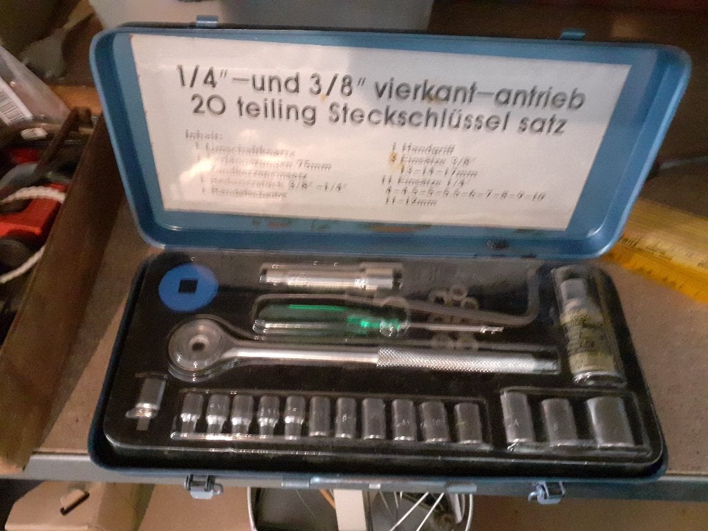 Kit de 20 clés à douille, Bricolage & Construction, Boîtes à outils, Enlèvement ou Envoi, Remplie, Utilisé