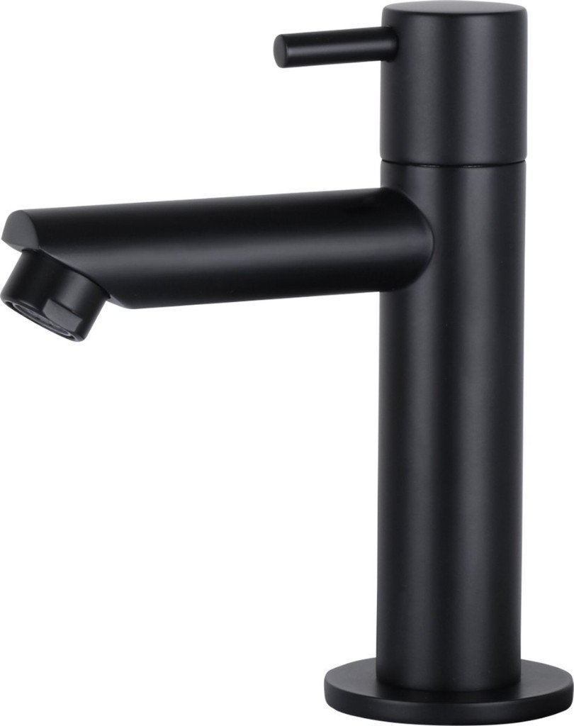 Robinet d'eau froide Differnz droit noir mat *NOUVEAU*, Bricolage & Construction, Sanitaire, Enlèvement ou Envoi, Neuf, Robinet