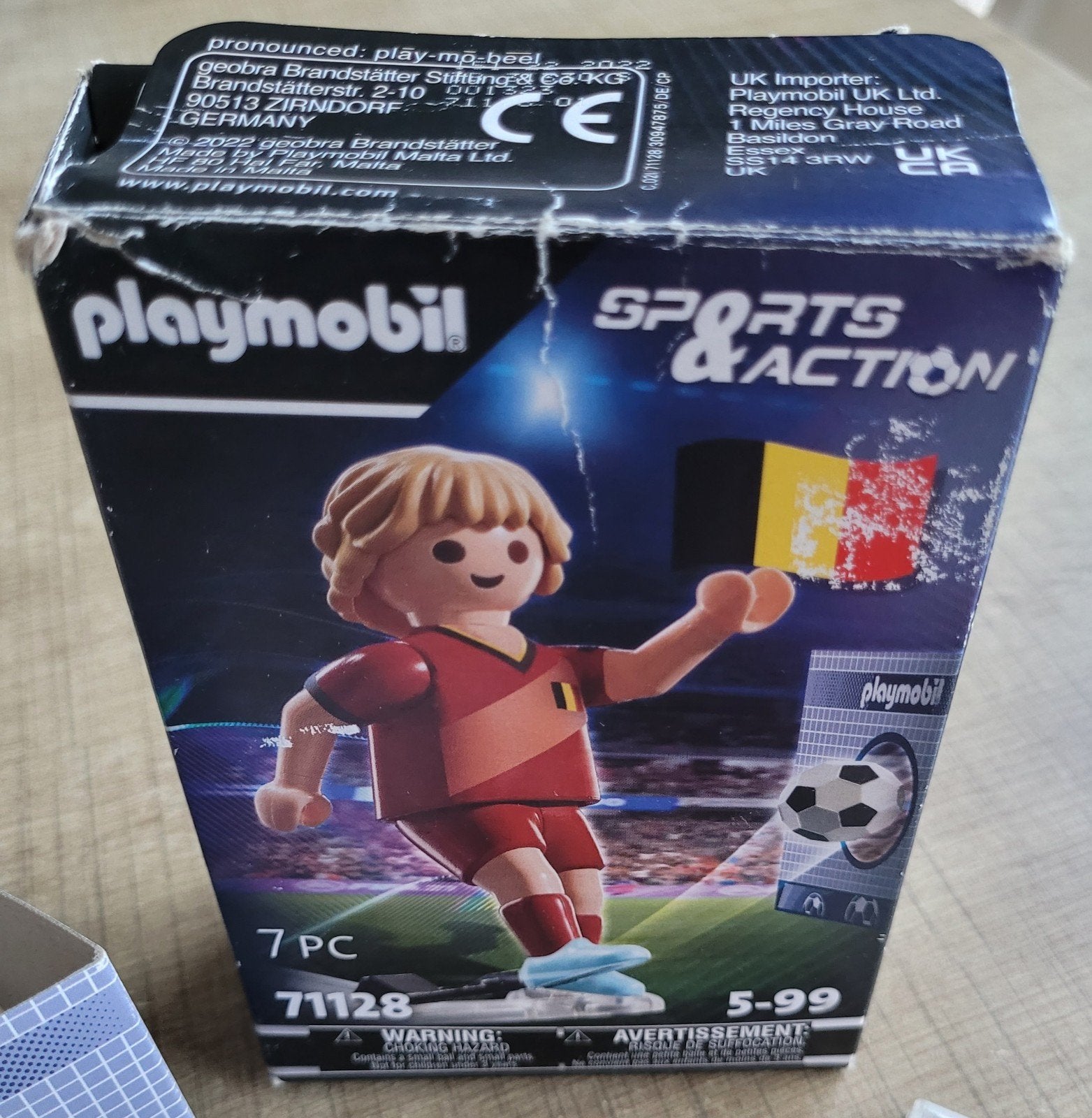 Playmobil Sports & Action: Belgisch voetballer, Ophalen of Verzenden, Zo goed als nieuw, Complete set