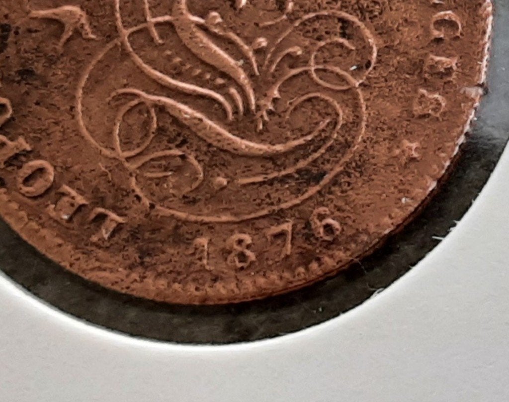 België - 2 cent - 1876 FR. (Ref 038), Ophalen of Verzenden, Metaal, Losse munt
