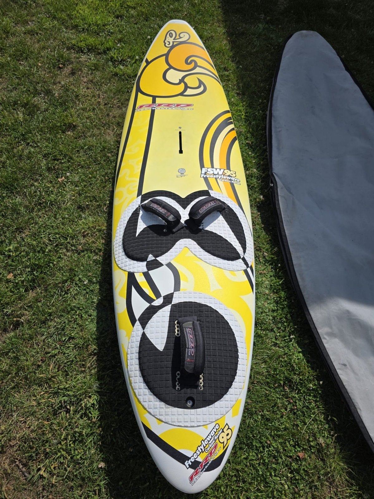 RRD Free Style Wave 95 in TOPSTAAT!, Watersport en Boten, Windsurfen, Zo goed als nieuw, Plank, RRD, Minder dan 250 cm, Met vin(nen)