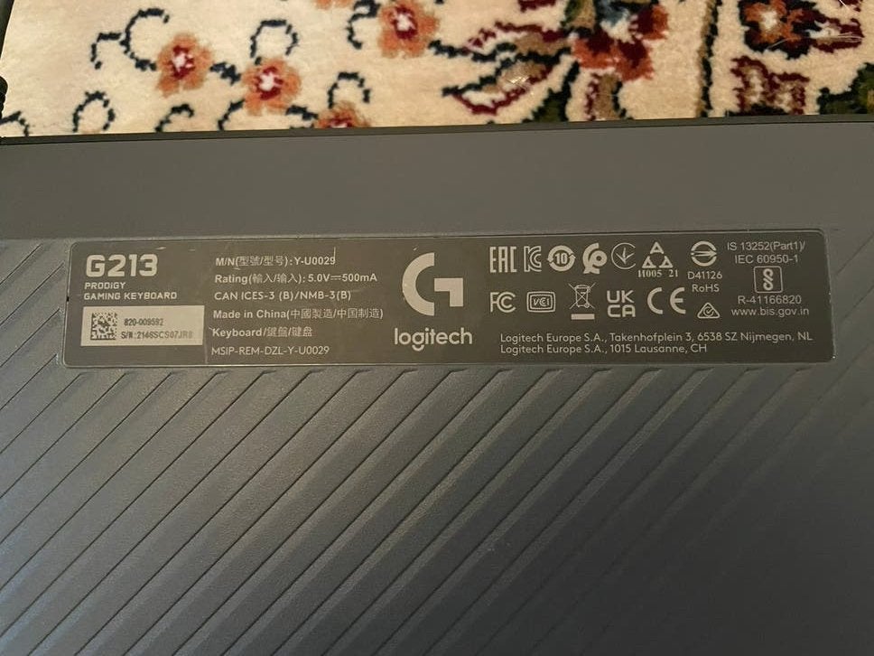 Logitech g213, Computers en Software, Laptop-opladers, Ophalen, Zo goed als nieuw