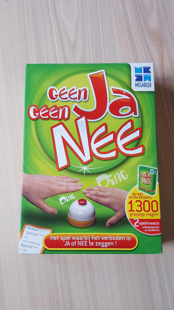 Gezelschapsspel Geen ja - geen nee + extra reisspel, Hobby en Vrije tijd, Ophalen of Verzenden, Zo goed als nieuw