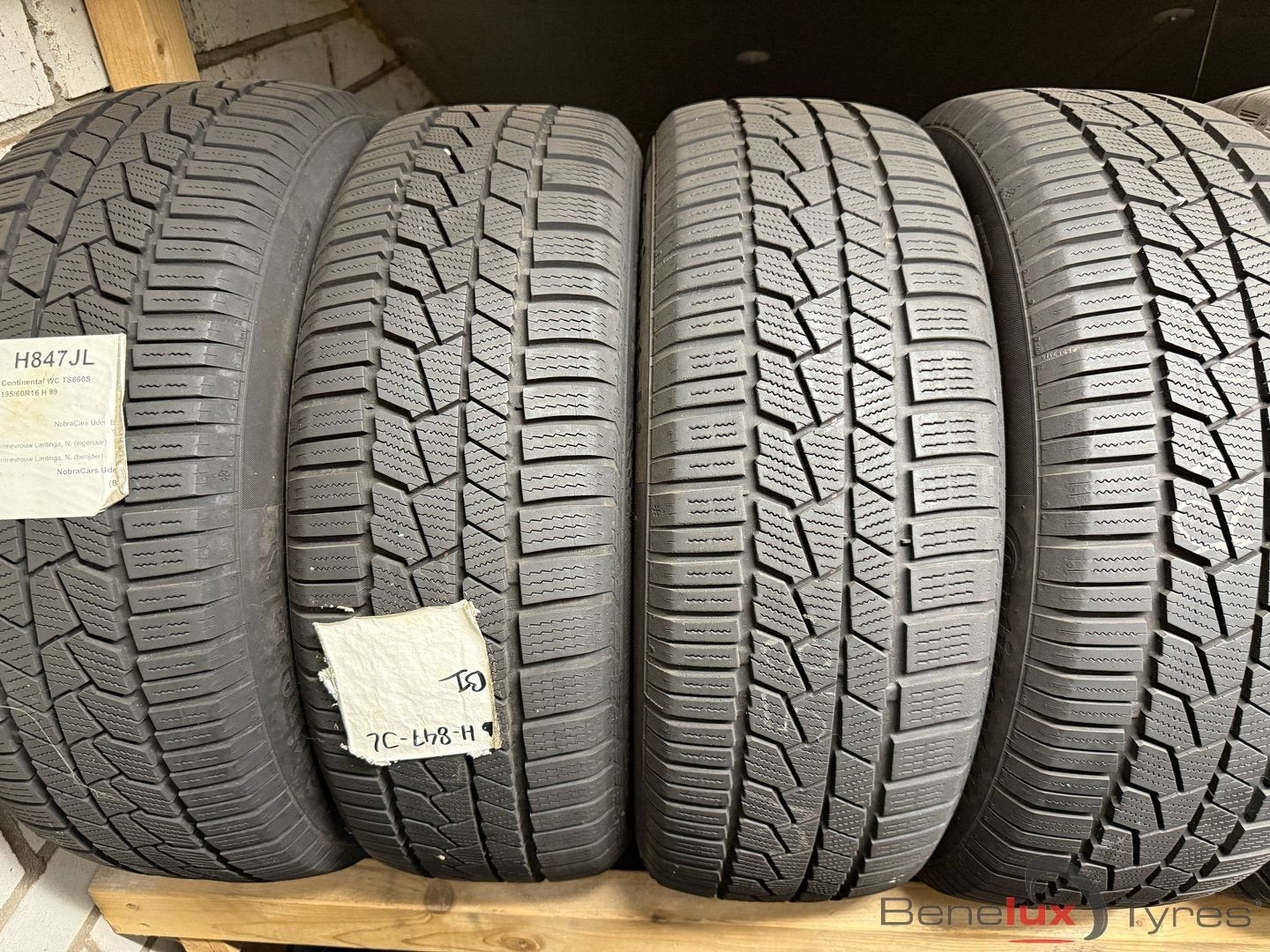 winter DEMO 195/60R16 89H Conti 195/60 R16 195/60/16 1956016, Auto-onderdelen, Gebruikt, -, Band(en), 195 mm