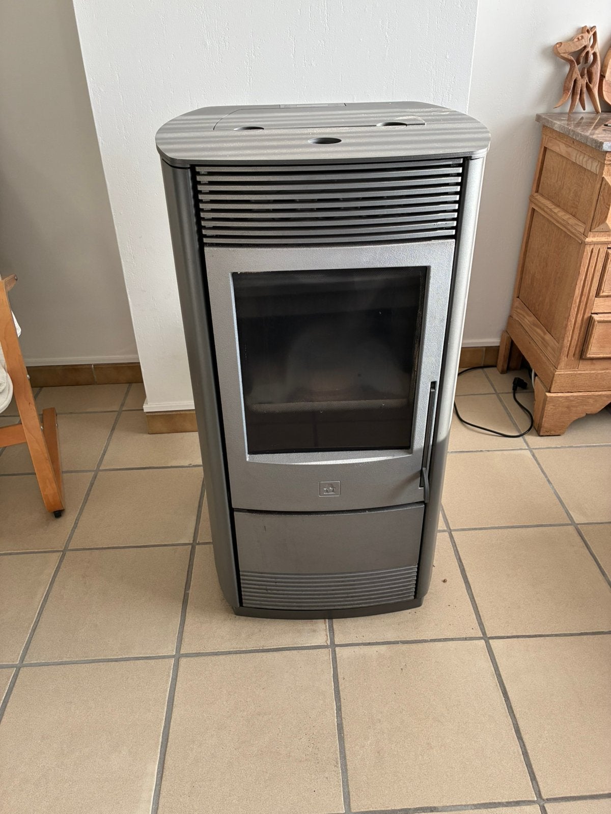 Pelletkachel Edel Kamin(Marea), Huis en Inrichting, Ophalen, Gebruikt, Pelletkachel, Vrijstaand