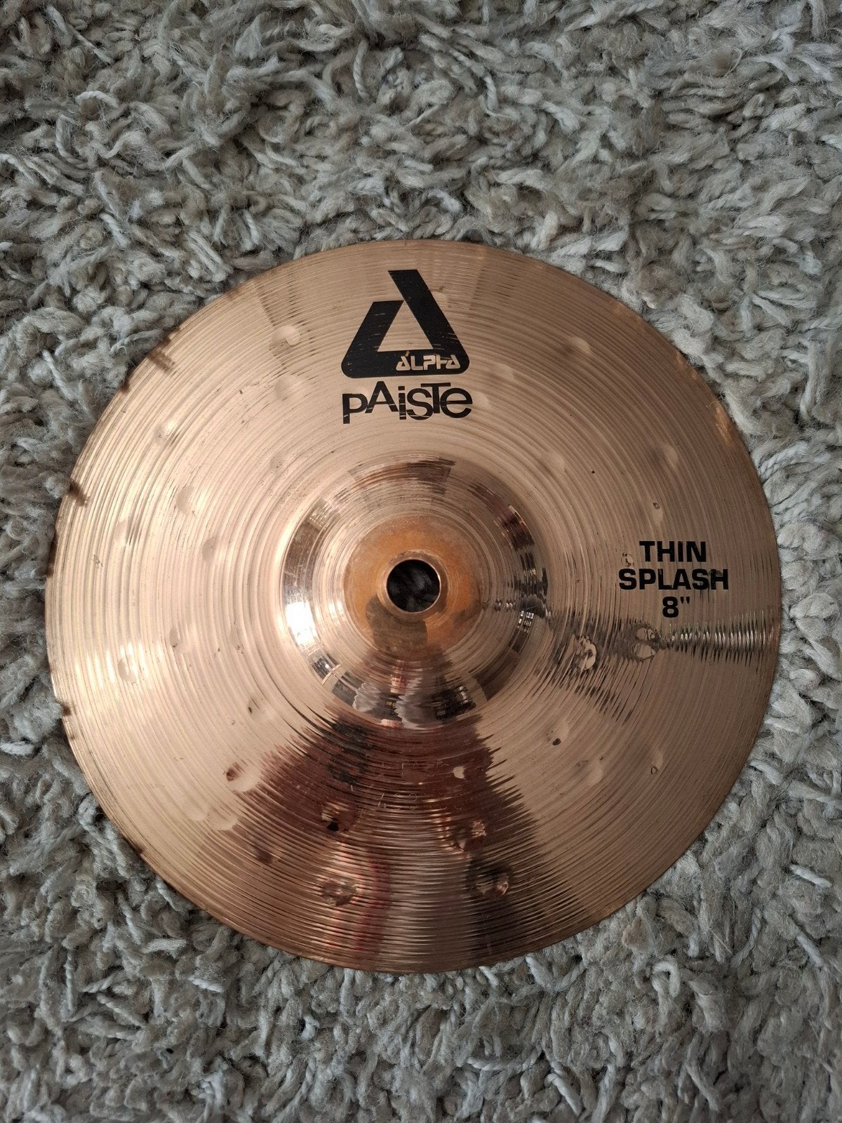 Paiste alpha 8 inch thin splash cymbaal voor uw drumstel, Ophalen of Verzenden, Zo goed als nieuw, Drums of Percussie