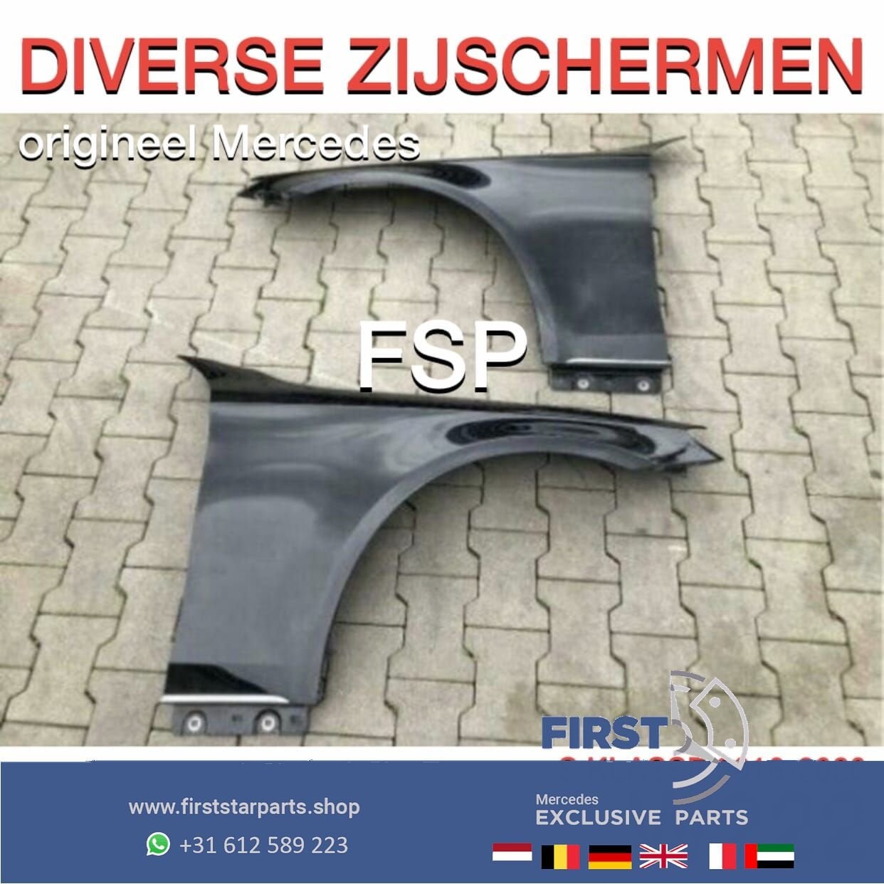 W222 ZIJSCHERM LINKS / RECHTS origineel Mercedes S KLASSE 20, Garde-boue, Utilisé, -, -