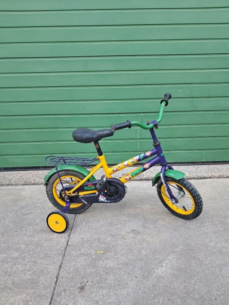 Studio 100 Kabouter Plop kinderfiets 12 inch - zijwieltjes, Fietsen en Brommers, Ophalen, Terugtraprem, Zijwieltjes, Gebruikt