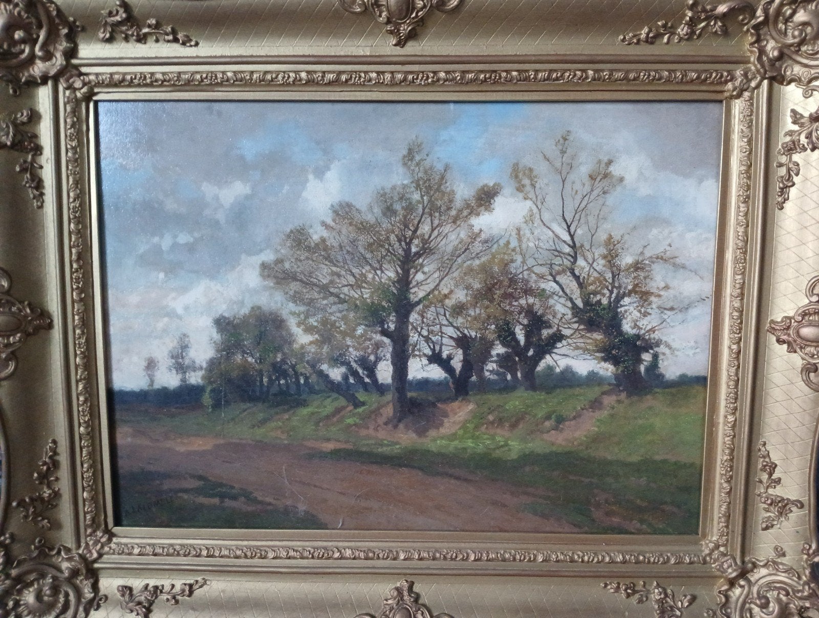 VERKOCHT! Mooi schilderij, Antiek en Kunst, Kunst | Schilderijen | Klassiek, Ophalen, Doek, Landschap, Klassiek