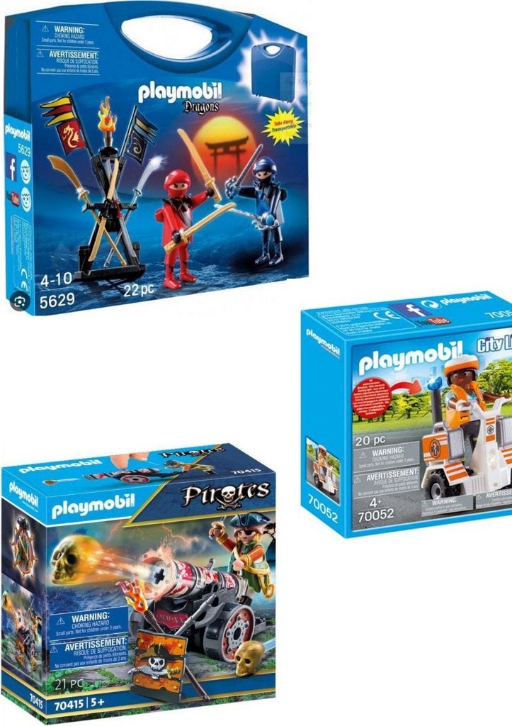 PLAYMOBIL NINJA'S + PIRAAT MET KANON + SEGWAY nieuw, Verzenden, Nieuw, Complete set, Figuren