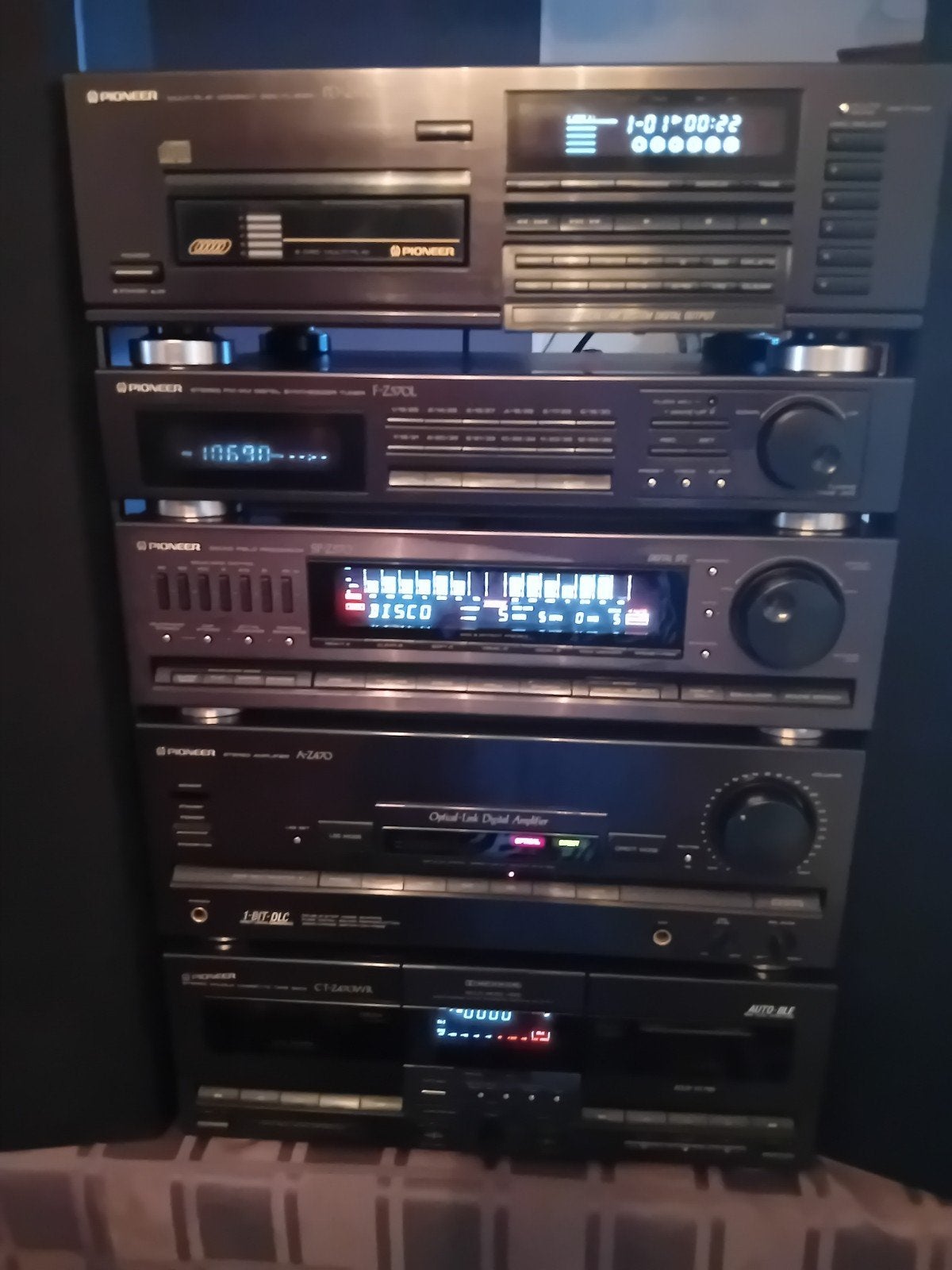 chaîne stéréo Pioneer avec boîtiers, TV, Hi-fi & Vidéo, Chaîne Hi-fi, Enlèvement, Utilisé, Haut-parleurs, Pioneer
