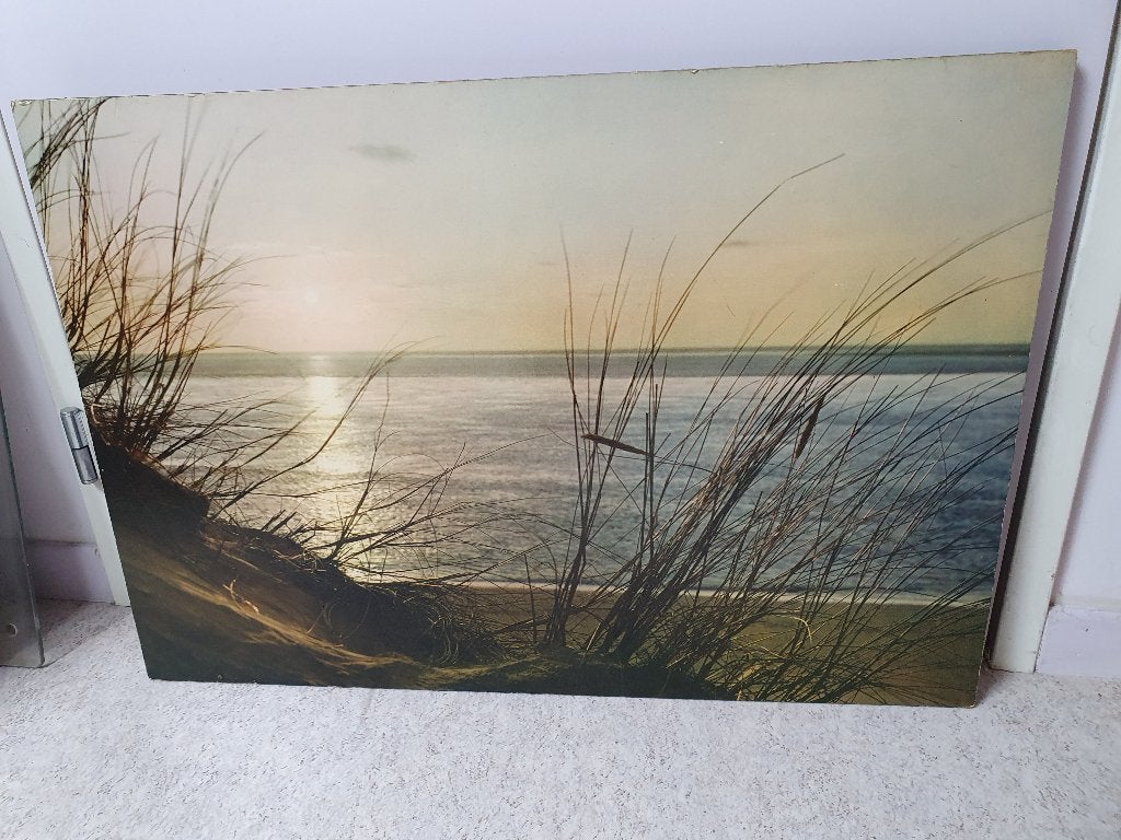 * 2 mooie rustgevende wand-fotoreproducties    *MOETWEG:-75%, Ophalen, Gebruikt, Hout, 75 cm