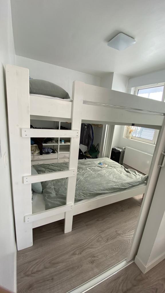 Lit double 2-4 lits superposés 120x200, Maison & Meubles, Chambre à coucher | Lits, Comme neuf, Queen size, 120 cm, 200 cm, Bois