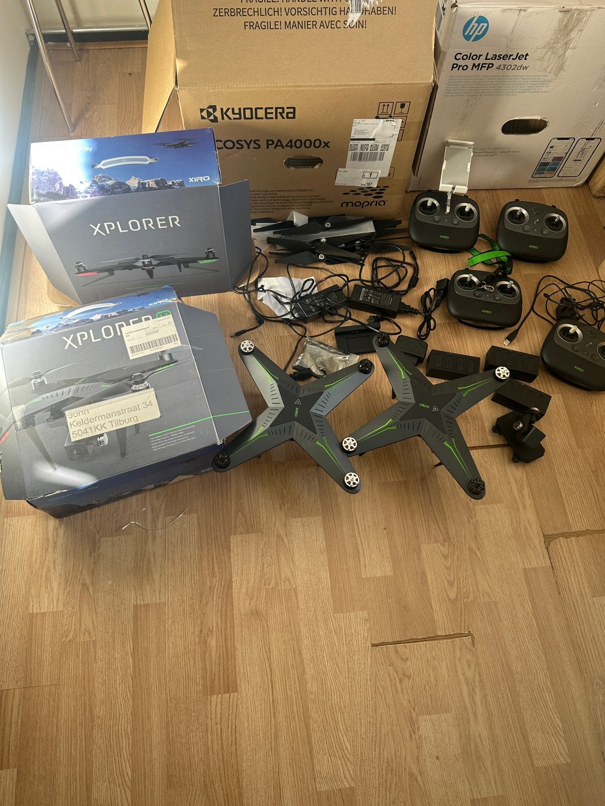Set van 2 Xiro Xplorer-drones met accessoires, Audio, Tv en Foto, Drones, Verzenden, Zo goed als nieuw