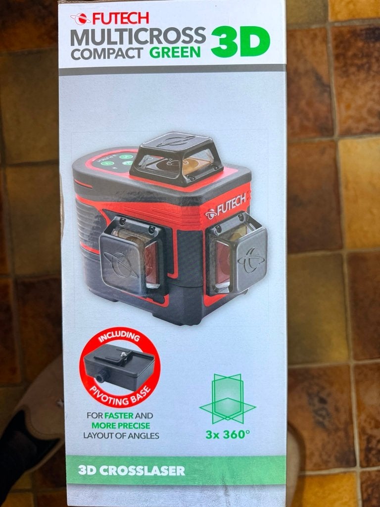 Compact kruislijnlaser, Doe-het-zelf en Bouw, Meetapparatuur, Nieuw, Ophalen