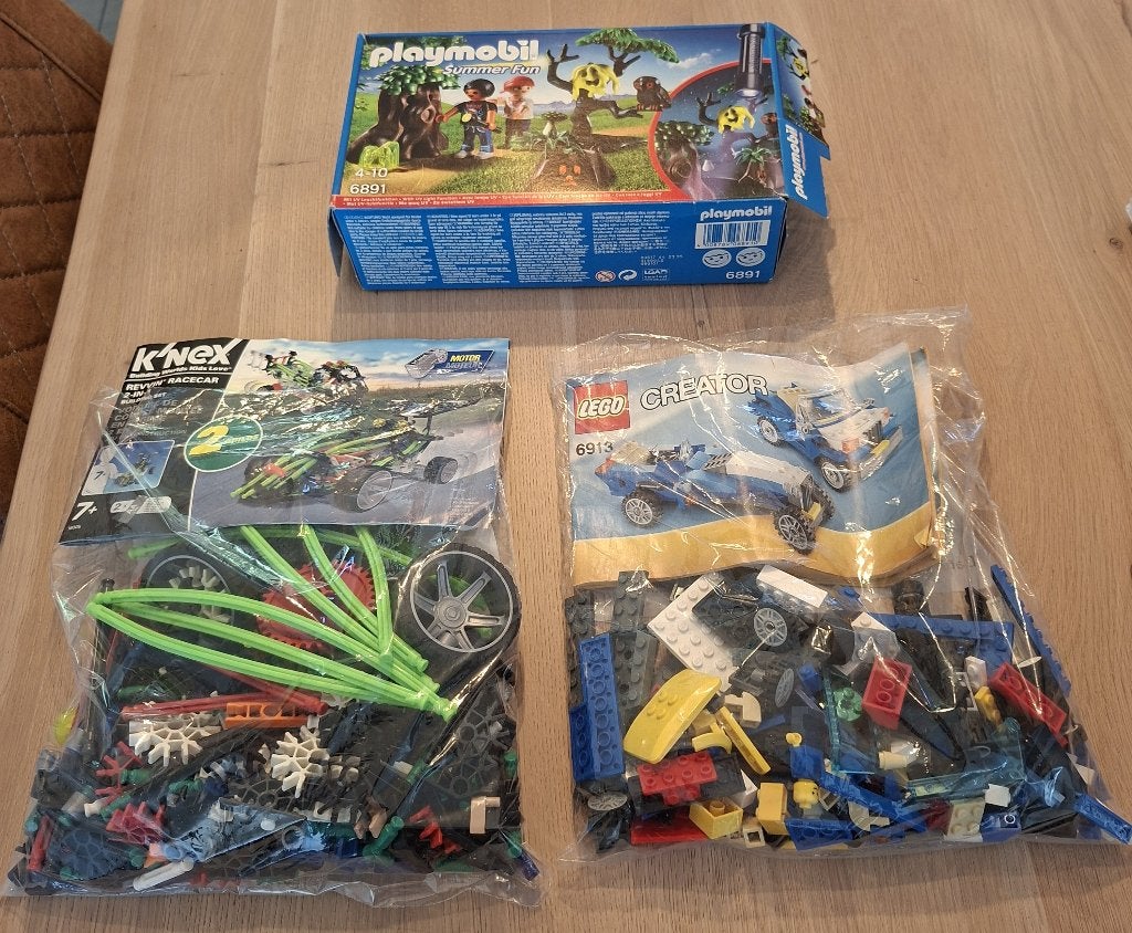Lot Duplo - Lego - K'Nex - Playmobil, Ophalen, Gebruikt, K'nex