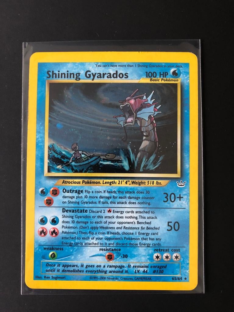 Shining gyarados neo revelation, Ophalen of Verzenden, Nieuw, Losse kaart