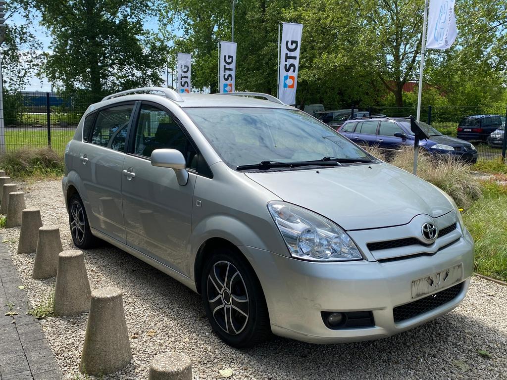 7 zitplaatsen automaat benzine met keuring en garantie, Auto's, Toyota, 75 kW, Zwart, 4 cilinders, 7 zetels