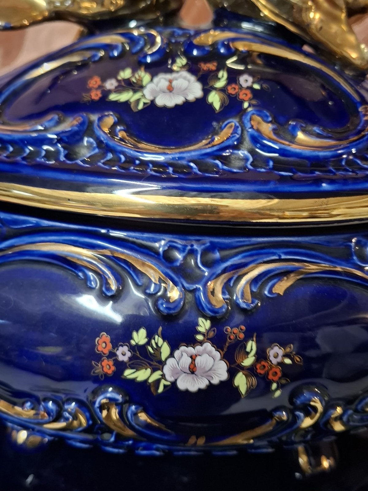 Soupiere italienne vintage, Maison & Meubles, Enlèvement ou Envoi, Plateau, Vintage, Comme neuf