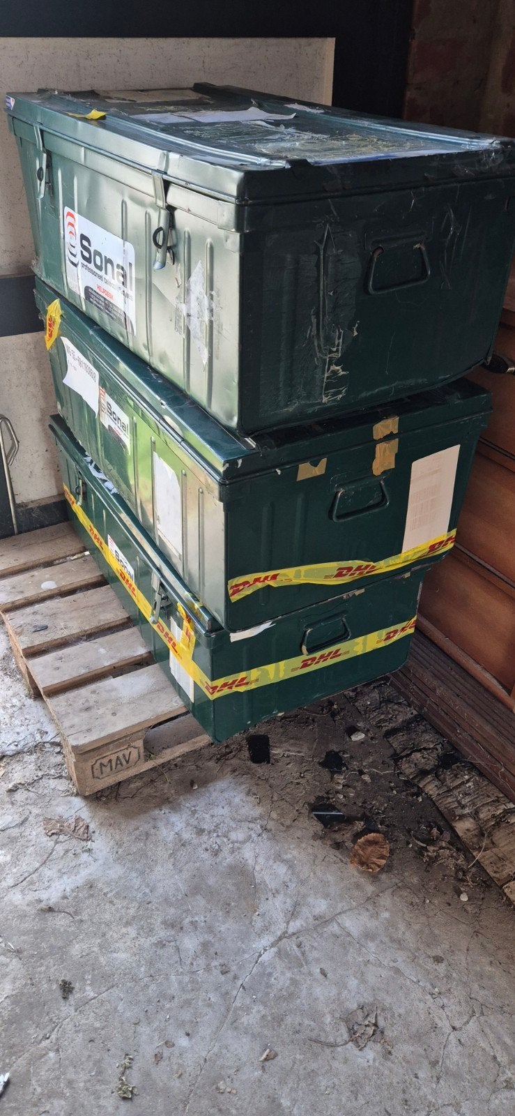 Metalen kist, Maison & Meubles, Accessoires pour la Maison | Coffres, Enlèvement, Utilisé, Métal