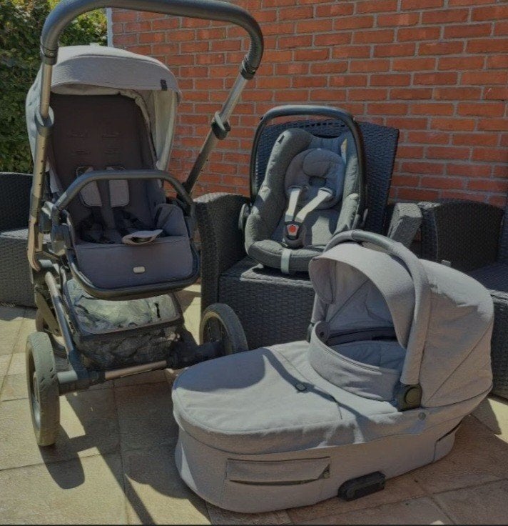 Kinderwagen Mutsy Nio 3 in 1 met vele accessoires, Gebruikt, Mutsy, Met reiswieg, Ophalen