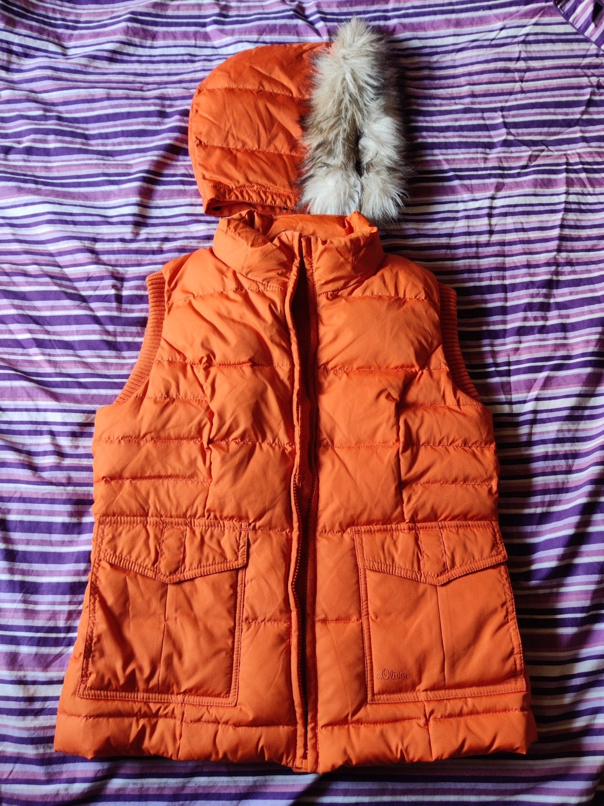 Bodywarmer s.Oliver maat 40, Enlèvement, Comme neuf, Taille 38/40 (M), Orange