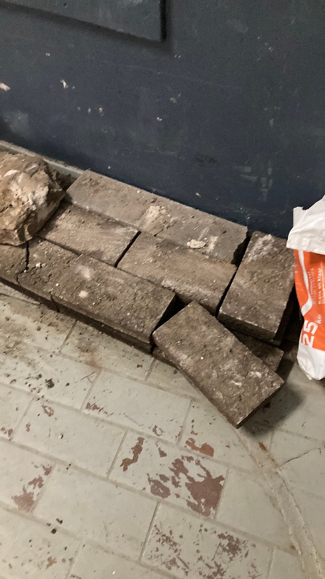 Gratis… 20 boordstenen tuin, Ophalen, Gebruikt