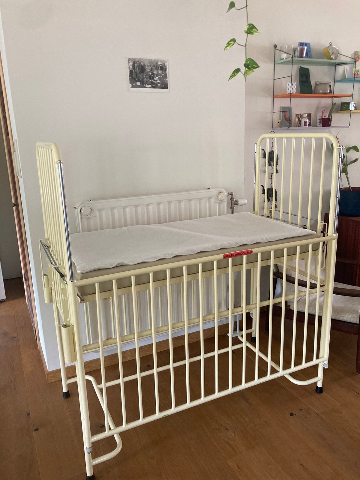 Ergonomisch kinderbedje vintage, Ophalen, Gebruikt, Minder dan 140 cm, 70 tot 85 cm