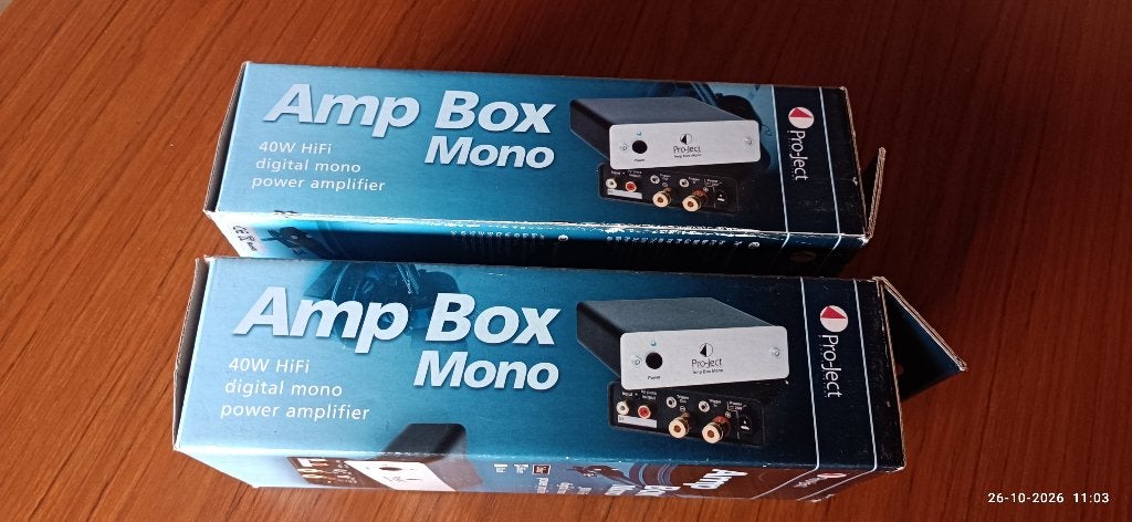 PRO-ject  AMP BOX Mono, Audio, Tv en Foto, Overige merken, Nieuw, Ophalen of Verzenden, Minder dan 60 watt