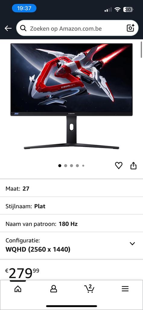 Xiaomi gaming monitor mini led, Enlèvement, Comme neuf, Gaming, LED